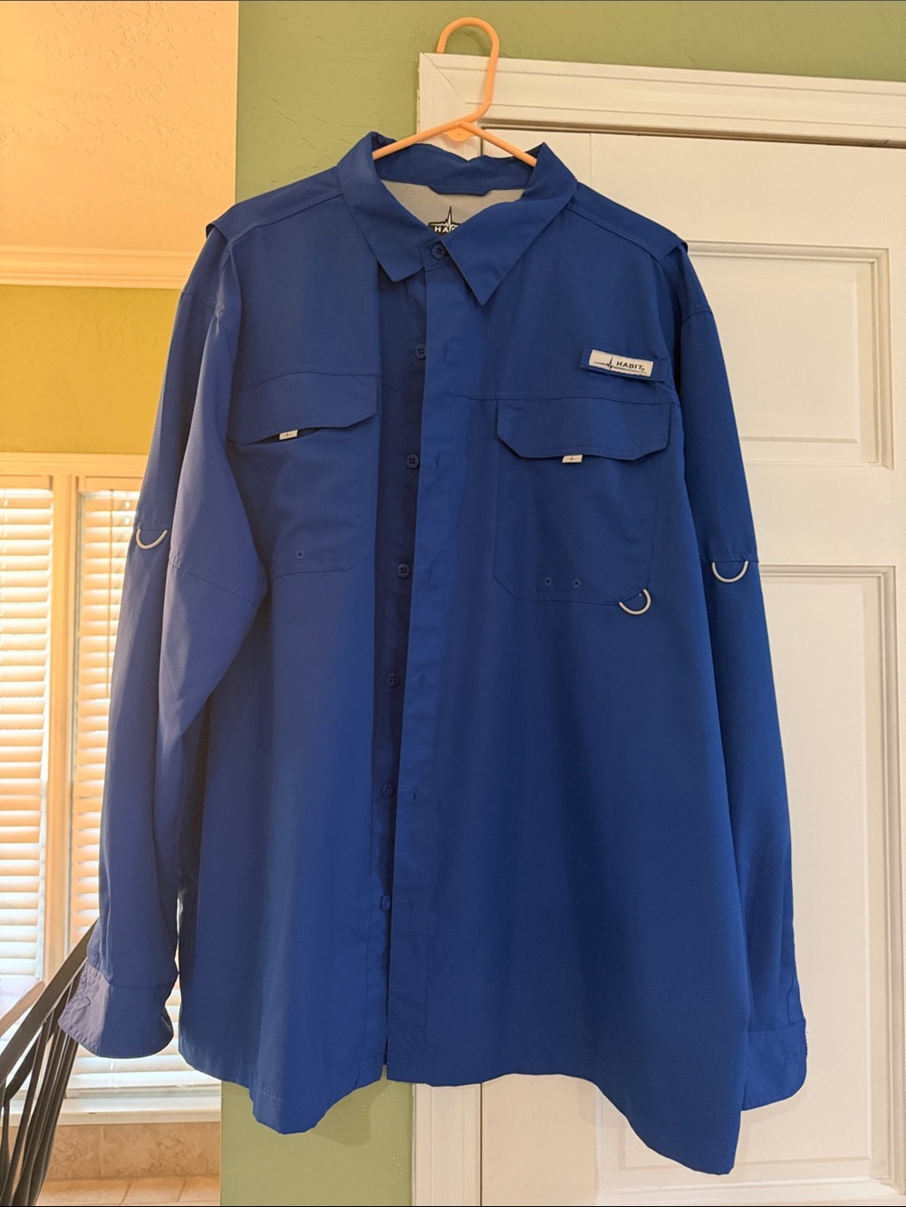 Habit xxl Men’s Long-Sleeve Blue Outdoor Shirt